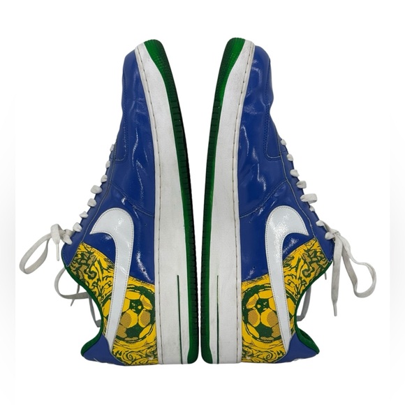 Nike AIR FORCE 1 PREMIUM COLLECTION ROYALE 'RONALDINHO' Size 18 - RARE - Picture 12 of 16